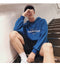 IMG 129 of Hooded Sweatshirt Loose Student Long Sleeved Hip-Hop Sporty Thin Outerwear