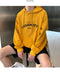 IMG 106 of Hooded Sweatshirt Loose Student Long Sleeved Hip-Hop Sporty Thin Outerwear