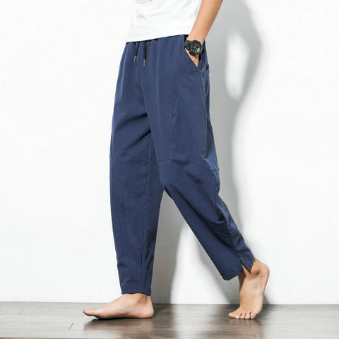 IMG 117 of Oriental Cotton Blend Harem Pants Loose Plus Size Wide-legged Beach Pants