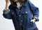 IMG 109 of Denim Women Korean bfStudent Loose Long Sleeved Jacket Tops Thin Short Outerwear