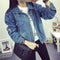 IMG 103 of bfRipped Denim Women Short Slim Look Tops Long Sleeved Plus Size MM All-Matching Jacket Outerwear