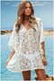 IMG 102 of Beach Dress Batwing Sleeve Crochet Lace Swimwear