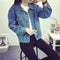 IMG 110 of bfRipped Denim Women Short Slim Look Tops Long Sleeved Plus Size MM All-Matching Jacket Outerwear