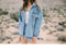 IMG 103 of Korean Student Denim Women Mid-Length Harajuku BFJacket Loose Long Sleeved Tops Outerwear