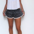 IMG 105 of Popular Women Lace Printed Elastic Waist Shorts Beach Pants Shorts