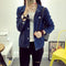 IMG 109 of Korea Loose Slim Look Single-Breasted Denim Jacket Short Long Sleeved Tops Women Student Outerwear