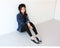 IMG 106 of Harajuku BFDenim Jacket Korean Mid-Length Plus Size Slim Look Long Sleeved Denim Women Outerwear