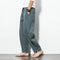 IMG 110 of Oriental Cotton Blend Harem Pants Loose Plus Size Wide-legged Beach Pants