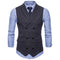 IMG 109 of Business Chequered Suits Vest Slim Look Trendy Double-Breasted Outerwear