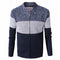 IMG 106 of Tops Handsome Cardigan Knitted Jacket Sweater No Collar Outerwear