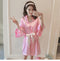 IMG 108 of Silk Pajamas Women Summer Three-Piece Girlfriends Party Pink Sexy Pyjamas Strap Sets Sleepwear