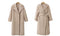 IMG 108 of Europe Solid Colored Coat Mid-Length Wool Women Outerwear