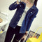 IMG 104 of Korea Loose Slim Look Single-Breasted Denim Jacket Short Long Sleeved Tops Women Student Outerwear